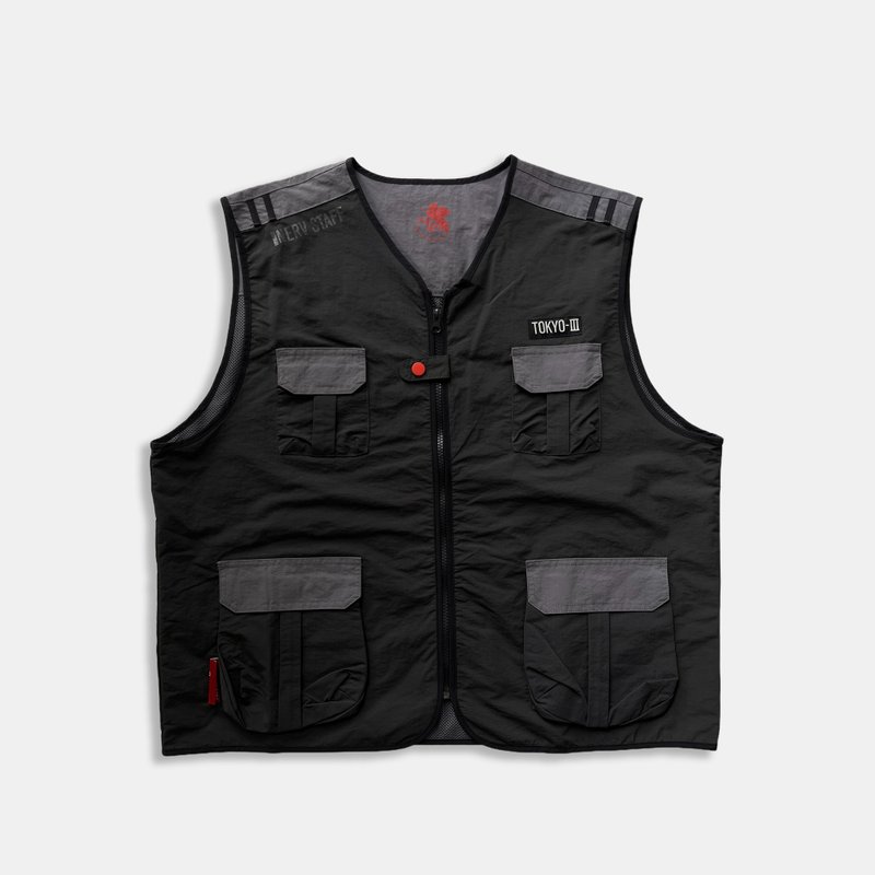 【Caravan EVA】新世紀福音戰士官方授權周邊產品-  釣魚背心 - 男背心 - 聚酯纖維 多色