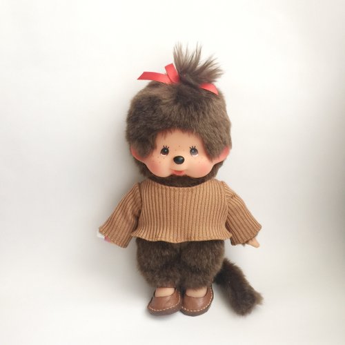 モンチッチ(S)_ハンドメイド 人形着せ替え服 【長袖Tシャツ】10色から