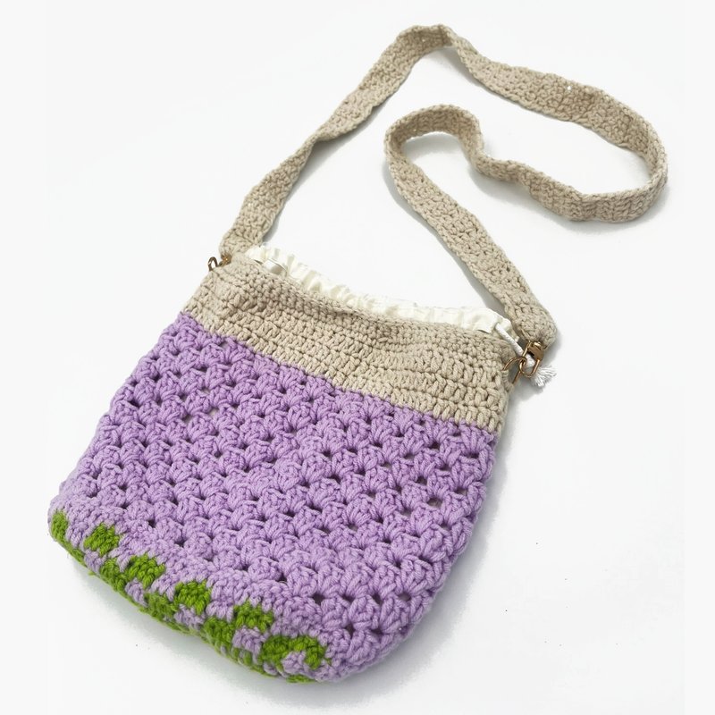 【Shoulder bag】Grapevine Knitted cotton Bag | Winter - Messenger Bags & Sling Bags - Cotton & Hemp 