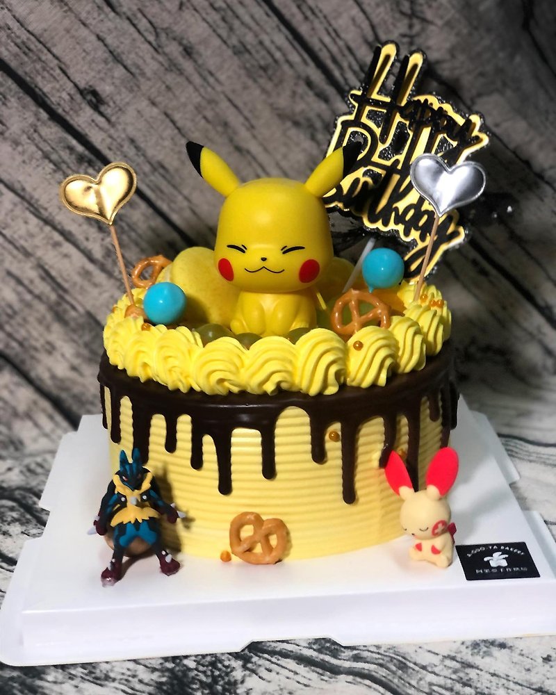 Please see the text Pikachu Cake Birthday Cake Customization for delivery and self-pickup - Cake & Desserts - Fresh Ingredients 