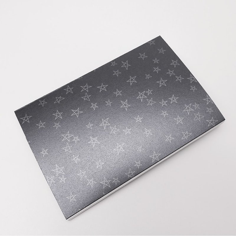 Recording card-dazzling starry black-universal style suitable for birthdays, Valentine's Day, and Christmas gift surprises - การ์ด/โปสการ์ด - กระดาษ สีดำ