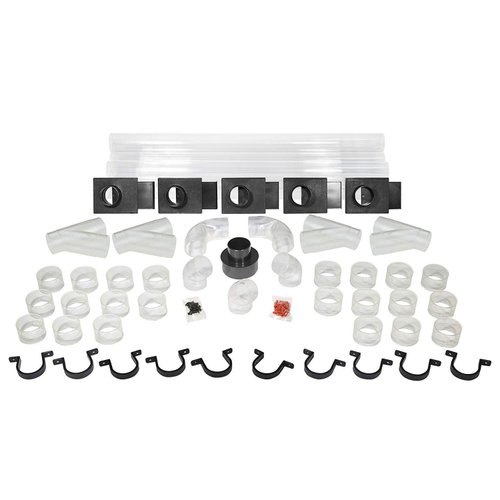 POWERTEC 美國 POWERTEC 2-1/2吋 木工集塵系統管件組 (55入) 集塵裝置