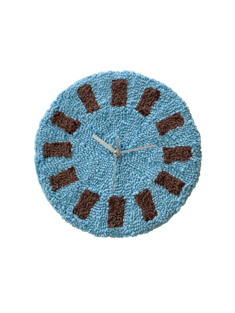 vaca. x aaewoo ANALOG SILENT TUFTING WALL CLOCK - Clocks - Thread Brown