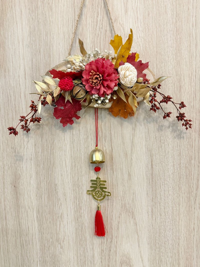 Year of the Horse Lunar New Year Preserved Flowers | Everlasting Flowers | Dried Flowers Spring Couplet Ornament Chinese New Year Decoration - ช่อดอกไม้แห้ง - พืช/ดอกไม้ 
