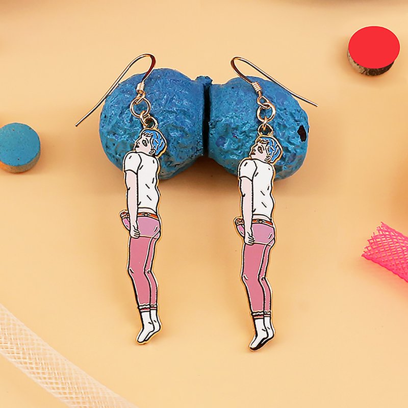 三時七有SENSECUE 雙生系列 原創設計藝術潮流配飾耳環 原質 - 耳環/耳夾/耳骨夾 - 其他金屬 