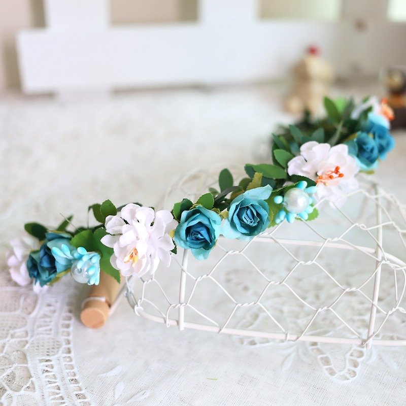 Wreaths Manor*Handmade jewelry bouquet*wedding small objects*bridal bouquets*Corolla ~~ H14 - เครื่องประดับผม - วัสดุอื่นๆ 