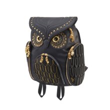 Morn Creations Owl Backpack - Black (S) - Shop showartz