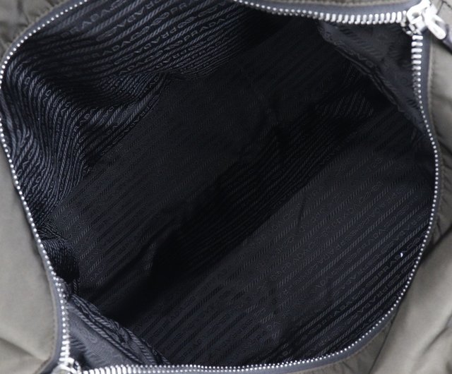 日本直送】プラダ PRADA ボストンバッグ ナイロン カーキ ユニ