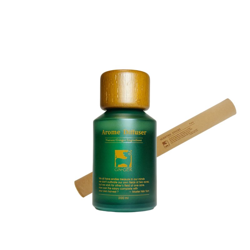 【GIN-GER】Jasmine Ginger Fragrance Diffuser Bottle 200ml - น้ำหอม - น้ำมันหอม 