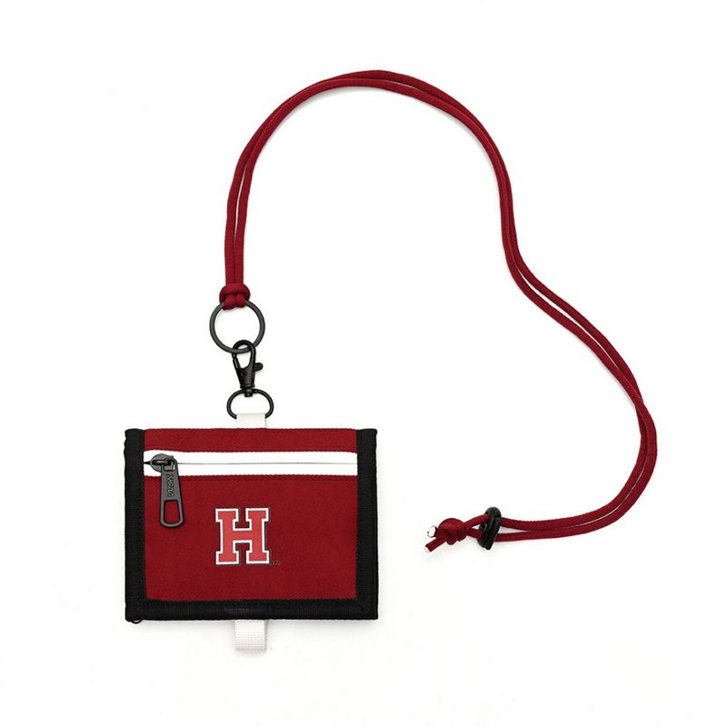 NCAA Harvard University Neck Coin Purse-Red - Coin Purses - Polyester 