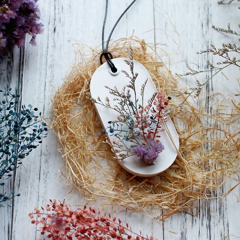 【Lei Anbo】 Dense aromatherapy stone. Natural dried flowers │ Free Tim │ wedding small things │ Birthday Gift │ Valentine's Day - Fragrances - Plants & Flowers White