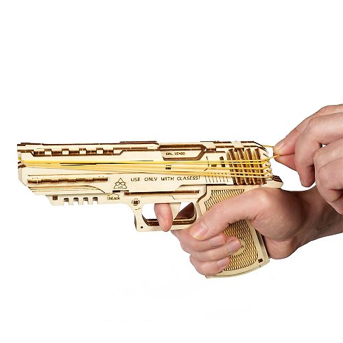 CUBICO 酷比客 /Ugears/ 烏克蘭木製模型 沃夫001手槍 Wolf-01 Handgun