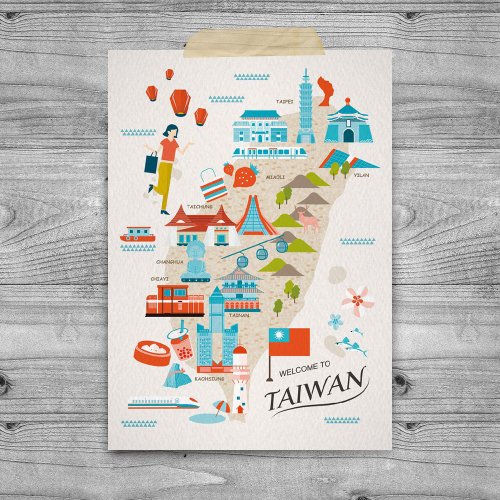 尼森設計 Nisan Design 臺灣意象 明信片 – 旅遊臺灣 B