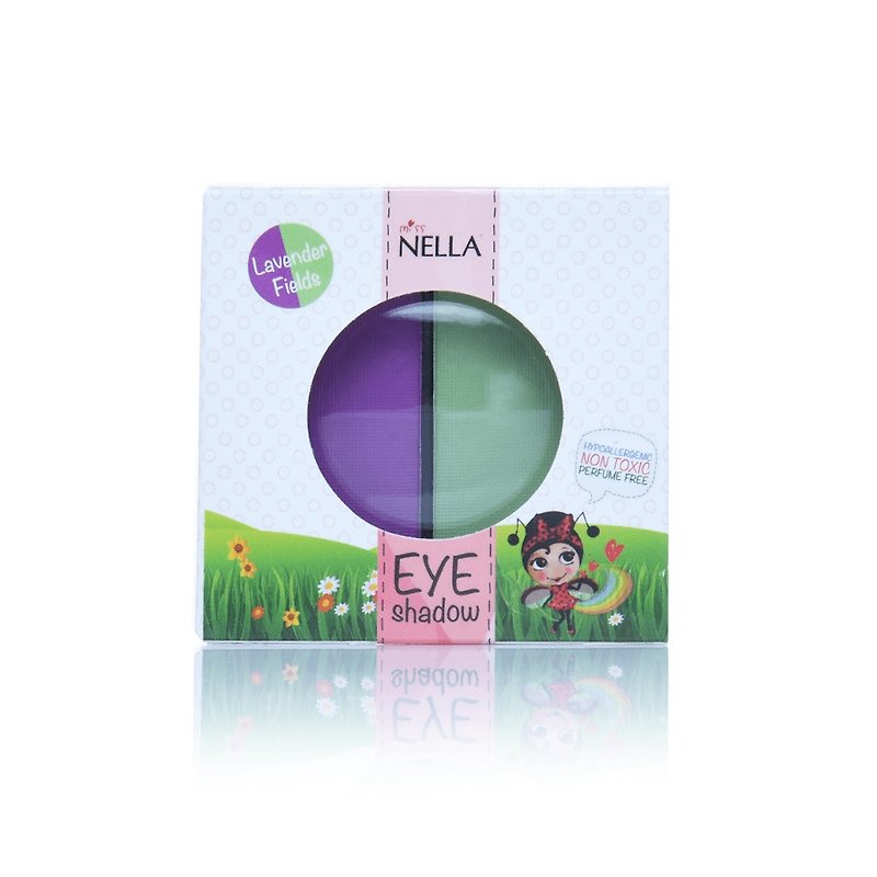 United Kingdom [Miss Nella] Children's Water-based Eye Shadow-Lavender Garden (Purple / Green) - ที่เขียนตา/คิ้ว - วัสดุอื่นๆ หลากหลายสี