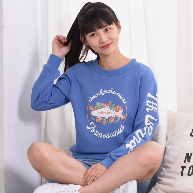 【Taiwan Animal Sweater】Taiwan Landlocked Masu Salmon ‧ Ultra Soft Comfy - Unisex Hoodies & T-Shirts - Cotton & Hemp 