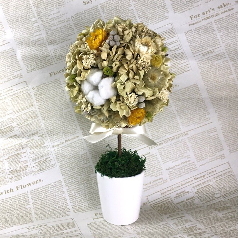 Memory does not wither countryside dried blooms flower ceremony potted hydrangea flower ball natural decorations - Plants - Plants & Flowers Yellow