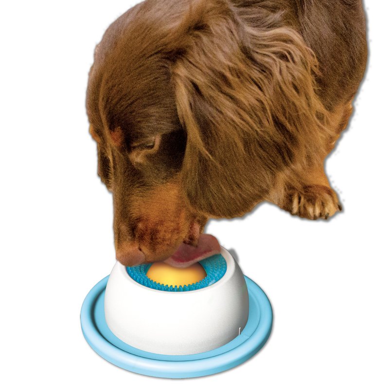 [Lick Combination] DoggyMan Lick Feeder for Dogs - Pet Bowls - Plastic Blue