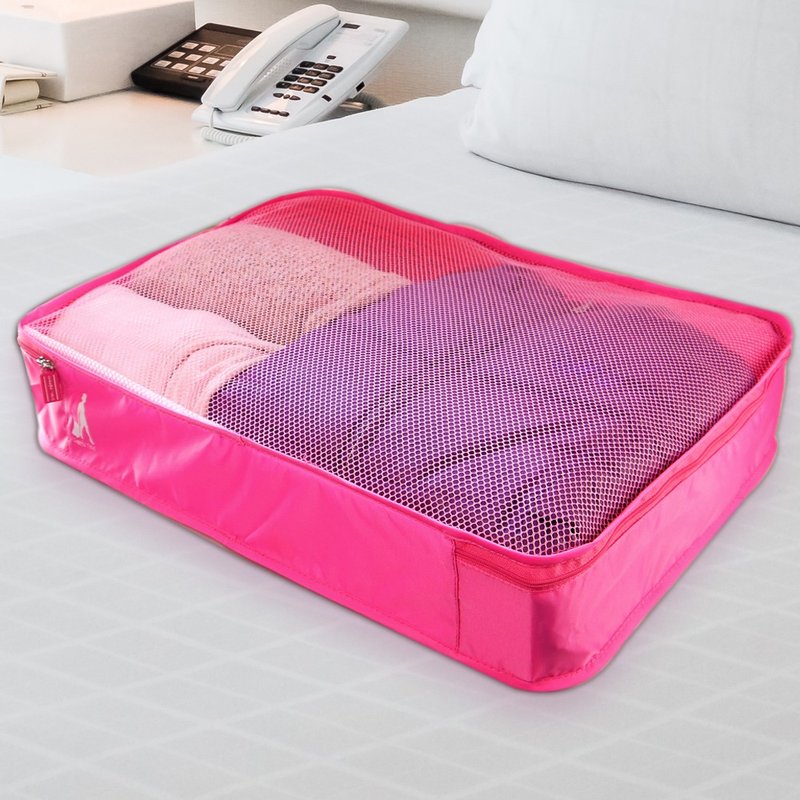 Suitcase clothing storage bag-large building block stacking storage mesh bag travel storage bag thickened high density - Luggage & Luggage Covers - Nylon 