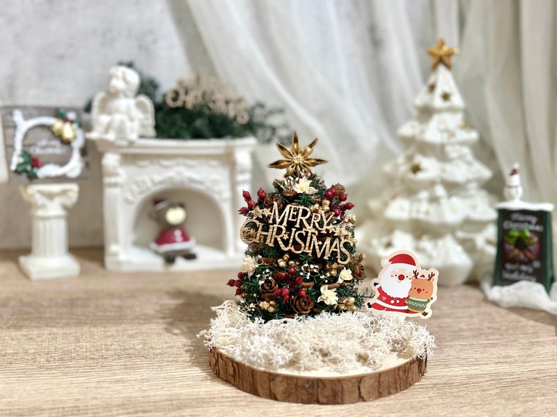 Pine cone Christmas tree/cute Christmas tree/material package/finished product - จัดดอกไม้/ต้นไม้ - พืช/ดอกไม้ 