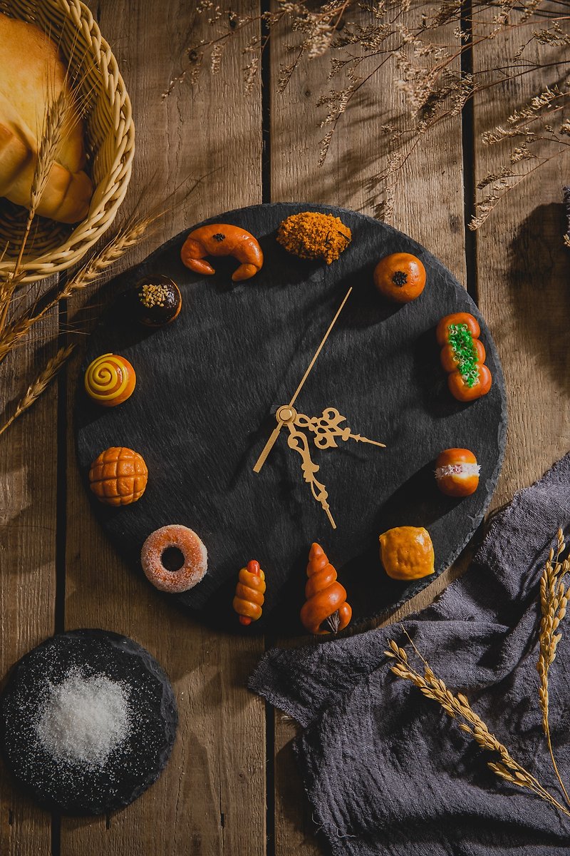 [Feel Taiwan] Ljcx Bread Clock | Classic Bread Handmade Clock - Perfect - นาฬิกา - วัสดุอื่นๆ 