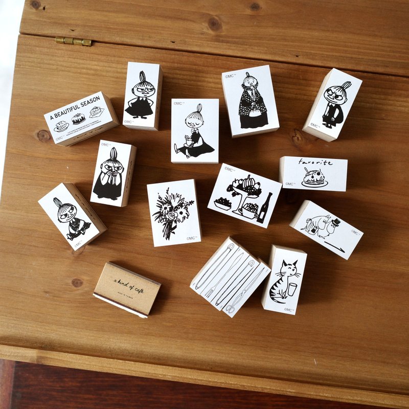 【Pinkoi x Moomin】a kind o café | Wood Stamp /M size - Stamps & Stamp Pads - Other Materials Brown