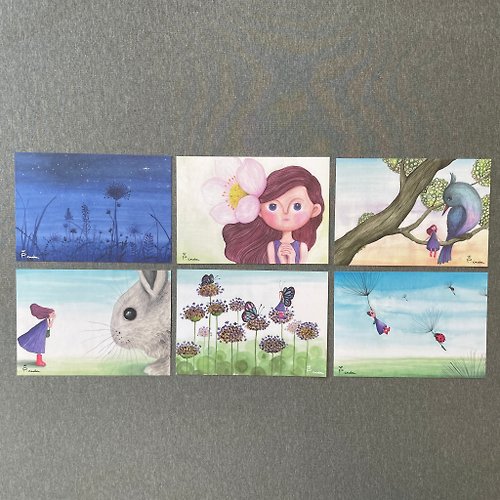 princess-cada 卡達精選故事明信片-凱蜜的小小探險