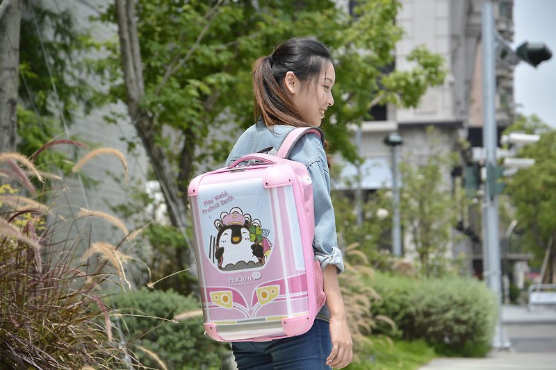 PeaQuin-Sakura Train (18-inch Backpack) - กระเป๋าเป้สะพายหลัง - พลาสติก หลากหลายสี
