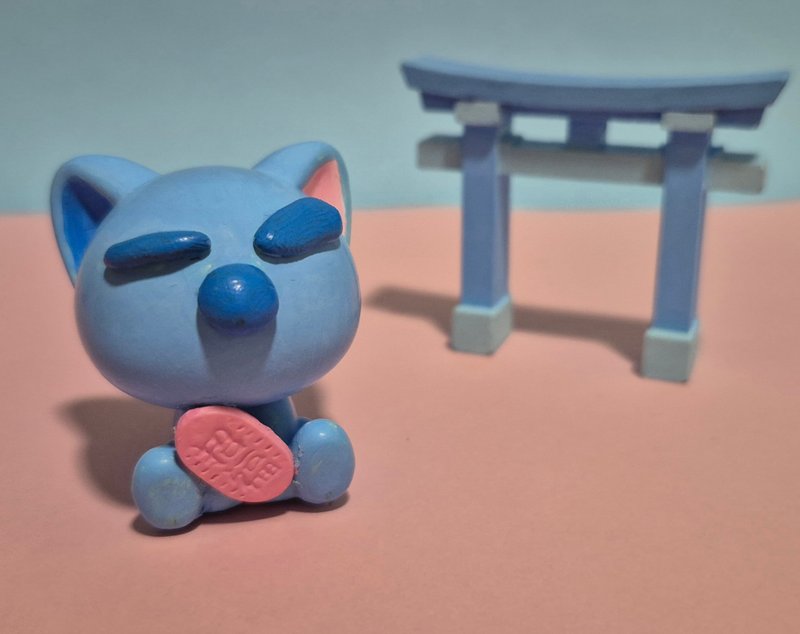 【ENGImeow】緣起猫擺件 - 擺飾/家飾品 - 其他材質 粉紅色