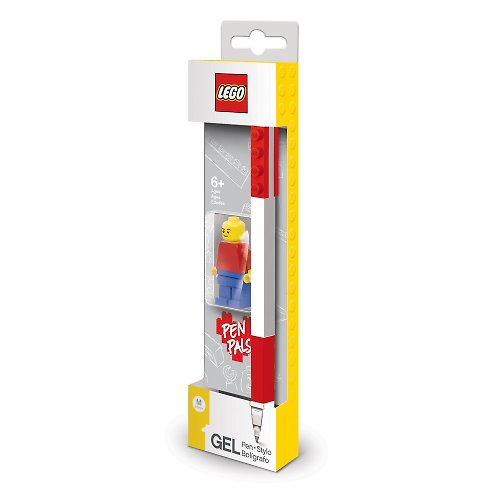 LEGO樂高LED燈系列／文具系列 LEGO 樂高積木原子筆-紅色(附人偶)