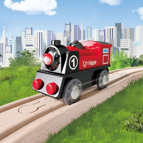 德國Hape 【禮物】德國Hape 電動復古小火車(電動小火車)