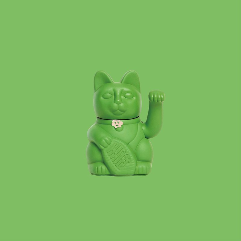 [Diminuto Cielo Lucky Cat] Tiny Sky Lucky Lucky Cat-Hulk Green 15CM - ตุ๊กตา - วัสดุอื่นๆ สีเขียว