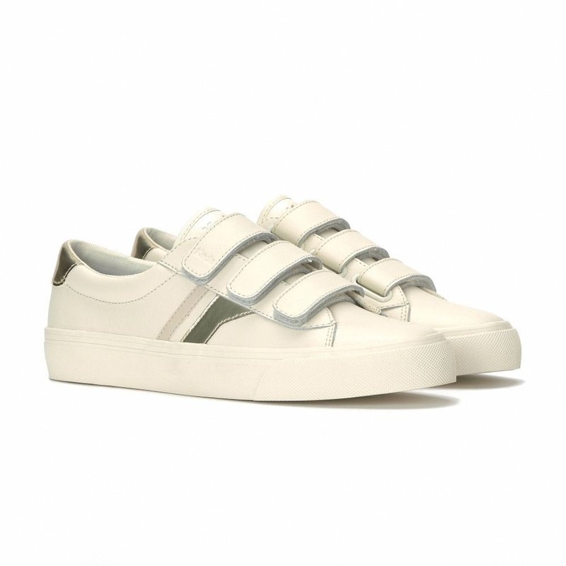 keds JUMP KICK V LEATHER RETRO LOGO Retro Velcro Casual Shoes WH68938 - รองเท้าลำลองผู้หญิง - วัสดุอื่นๆ 