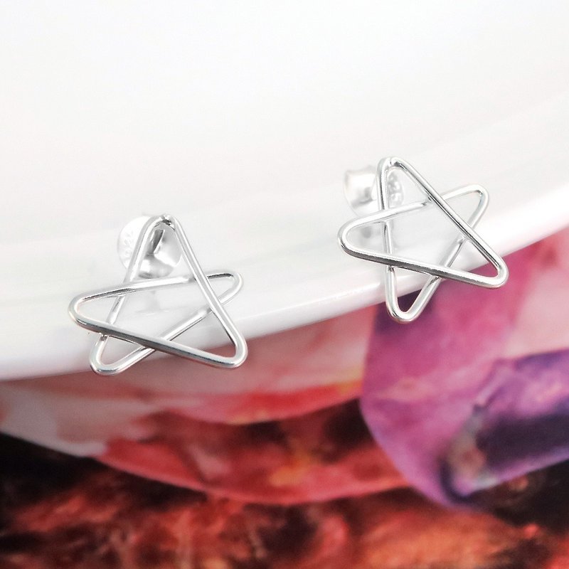 Earring Magic Stern Silver Earrings - 64DESIGN - Earrings & Clip-ons - Sterling Silver Silver
