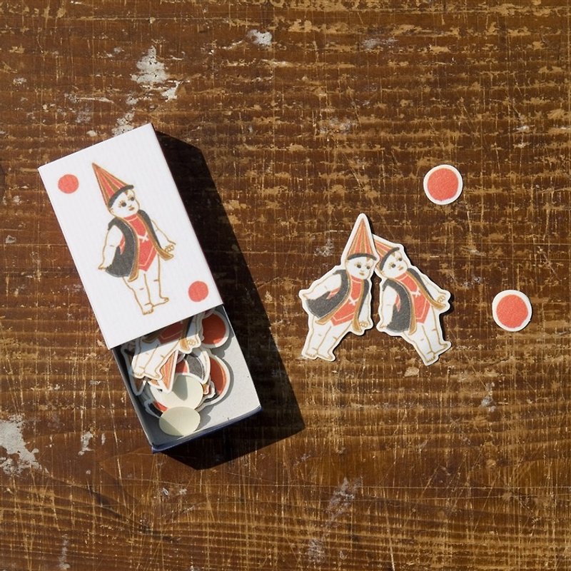 Classiky x Yonagadou Match Box Sticker Set【Baby (26333-04)】 - Stickers - Paper Multicolor