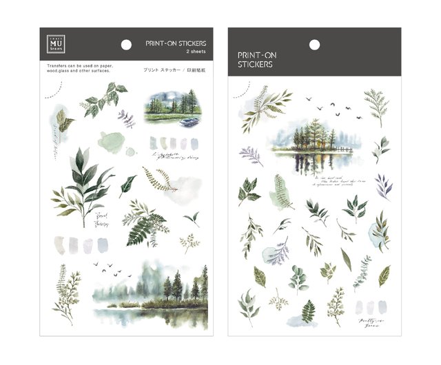 MU Print-On Transfer Stickers - Greenery (105)