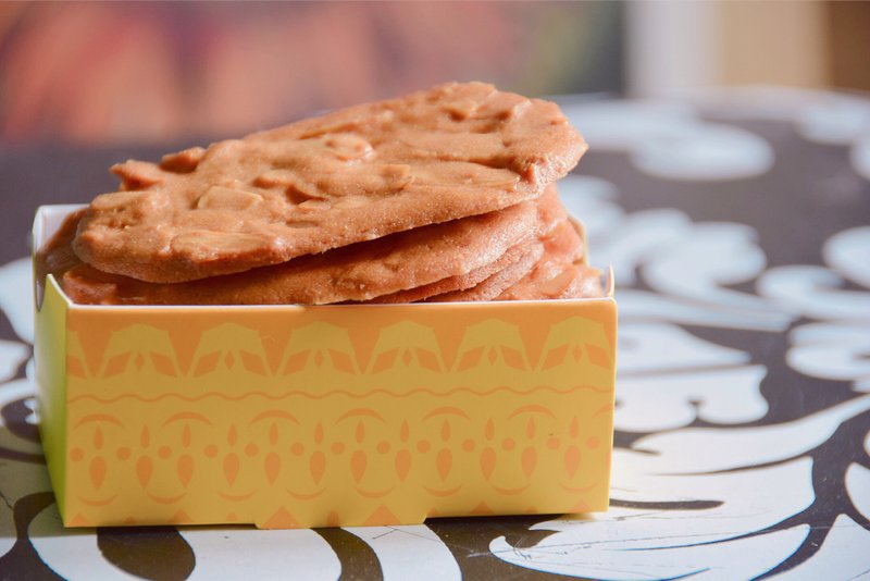 Almond Tuile Cookies (Butter) - Handmade Cookies - Fresh Ingredients Brown