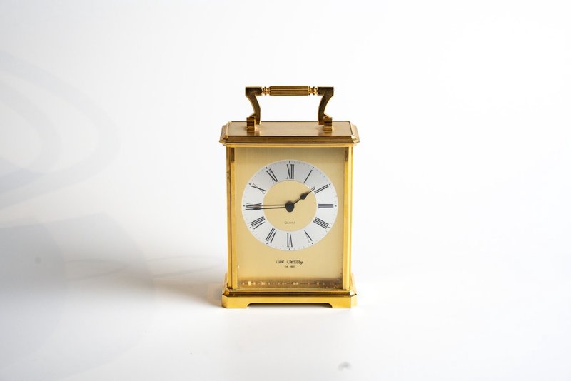 Bronze quartz clock - นาฬิกา - โลหะ 