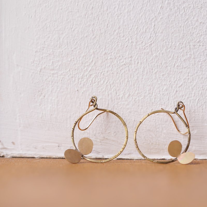 SWING earrings material brass - Earrings & Clip-ons - Copper & Brass Gold