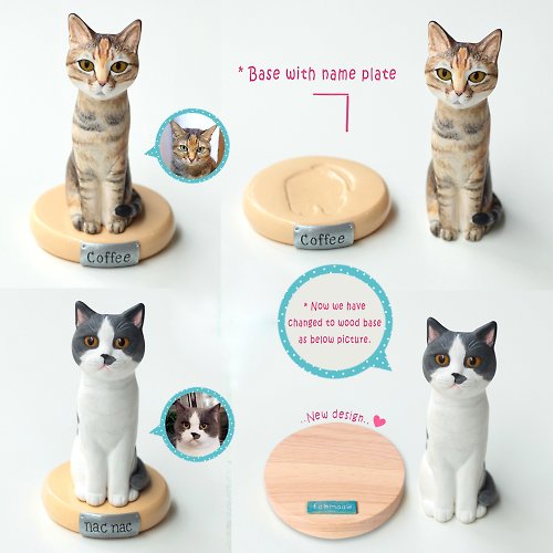 Make custom Cat Figurines from photos