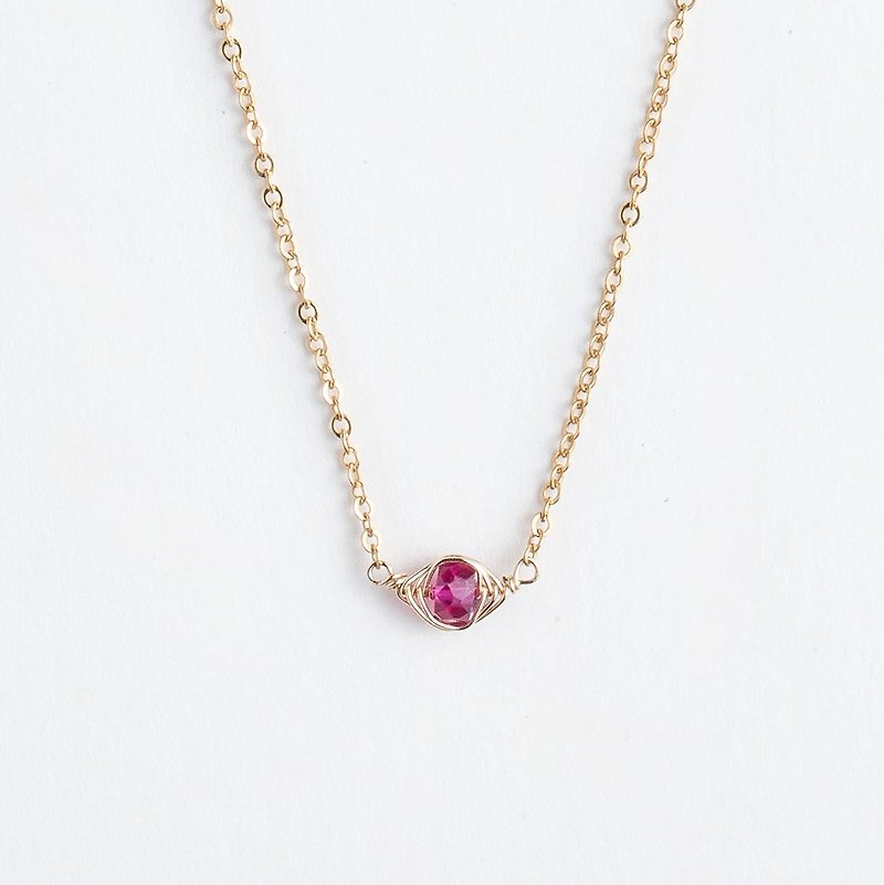 My code | Ruby necklace - สร้อยคอทรง Collar - เครื่องเพชรพลอย สีแดง