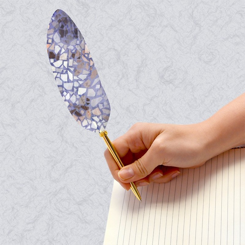 Japan Quill Pen Feather Ball Pen WaterColor Ink Series W07 Feather Pen - ปากกา - วัสดุอื่นๆ สีเทา