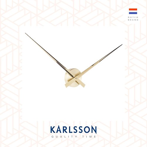 Ur Lifestyle 荷蘭Karlsson Wall clock 90cm Little Big Time Gold 大指針掛鐘
