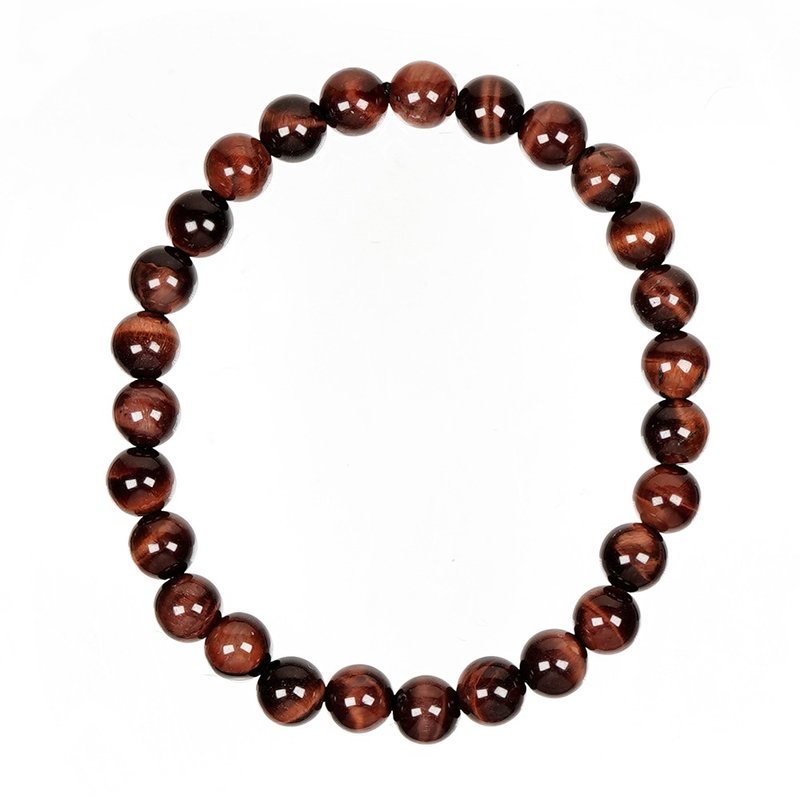 Red Tiger Eye Top Grade 6mm Bracelets - สร้อยข้อมือ - เครื่องประดับพลอย หลากหลายสี