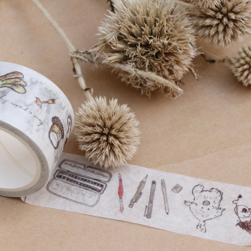 Yixiang Illustration House-A Painting Day - Washi Tape - Paper 