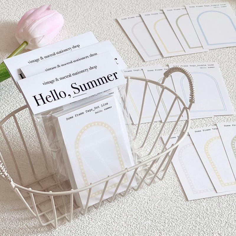 dome frame tags (spring edition) - Cards & Postcards - Paper 