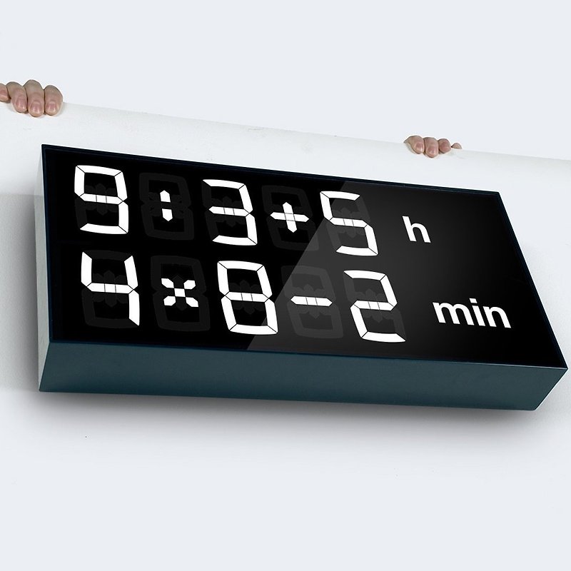 Albert Math Clock - Clocks - Other Metals Gray