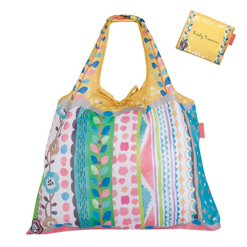 日本 Prairie Dog 設計包/環保袋/購物袋/手提袋 - 花境 - 側背包/斜背包 - 塑膠 多色