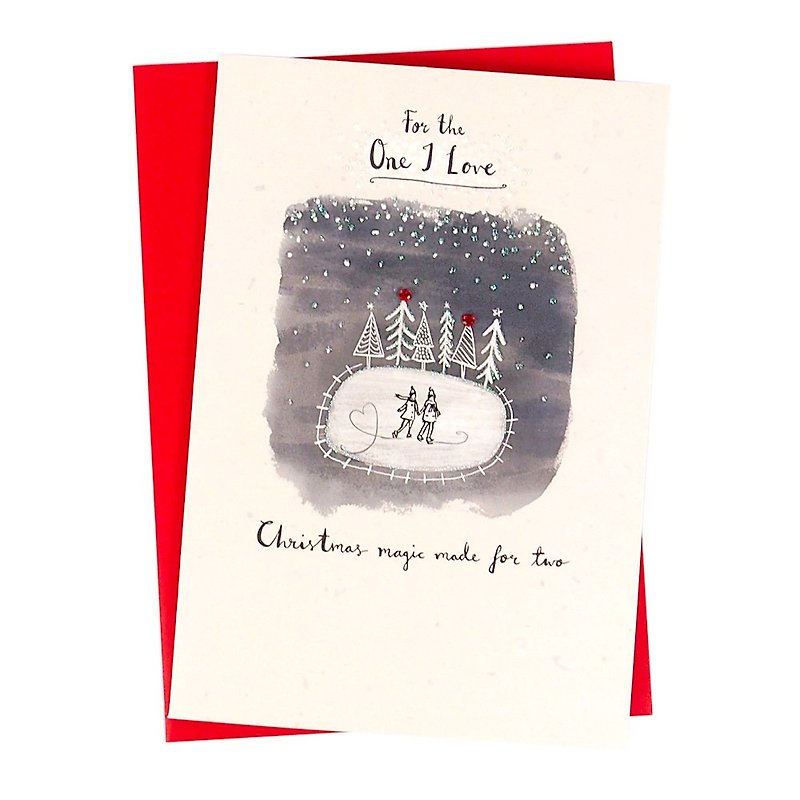 Walking through the snow in the snow [Hallmark-card Christmas series] - Cards & Postcards - Paper White