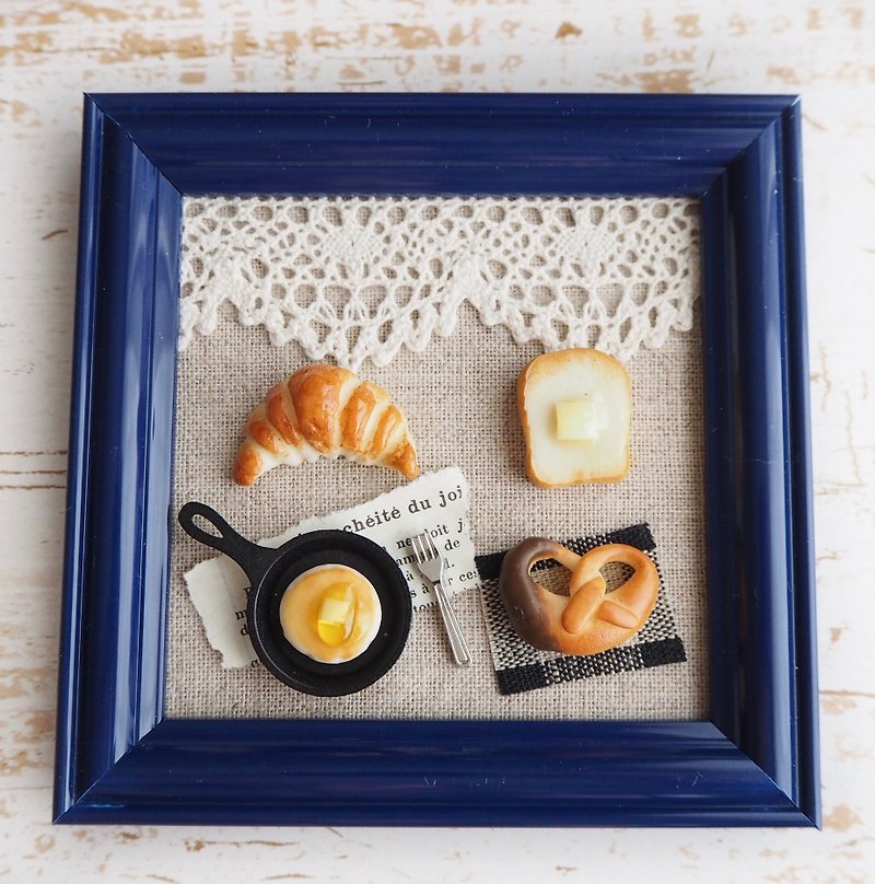 Frames / miniature bread - 畫框/相架  - 黏土 咖啡色