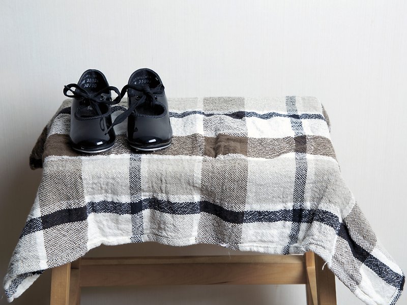 Bathroom rug - Bath and hand towels, 100% linen 16 x 24 inch (40 x 60 cm) - อุปกรณ์ห้องน้ำ - ลินิน สีนำ้ตาล
